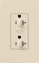 Lutron Electronics CAR-20-DDTR-LA - CLARO 20 A TMPR RESIST DUAL DIM RECPT LA