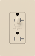 Lutron Electronics CAR-20-HDTR-LA - CLARO 20 A TMPR RESIST HALF DIM RECPT LA