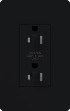 Lutron Electronics SCR-15-DDTR-MN - SATIN 15 A TMPR RESIST DUAL DIM RECPT MN