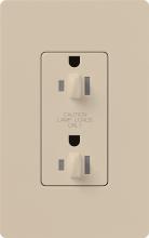 Lutron Electronics SCR-15-DDTR-TP - SATIN 15 A TMPR RESIST DUAL DIM RECPT TP