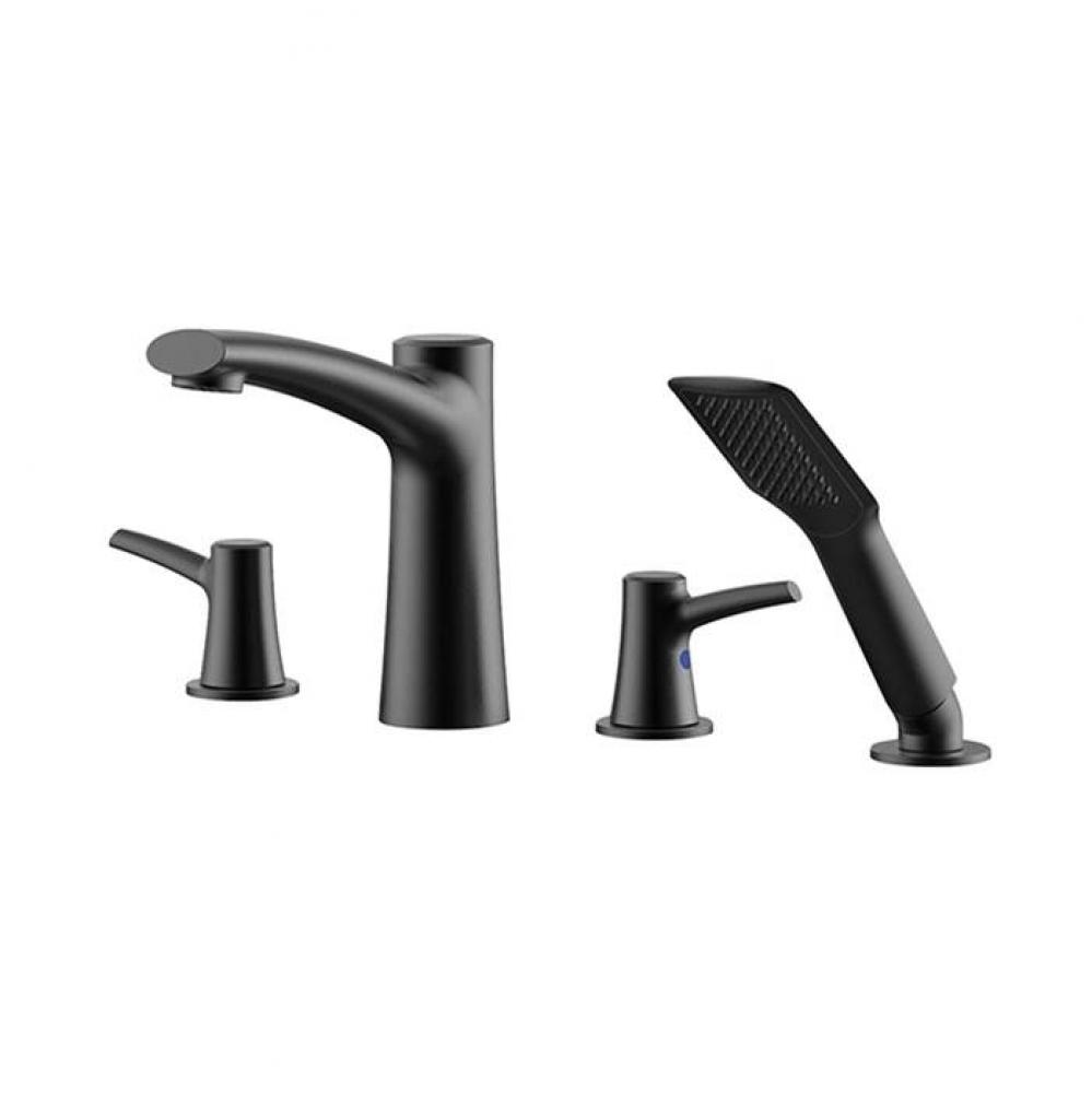 18018 Folia 4 Pce Deckmount Tub Filler With Handshower