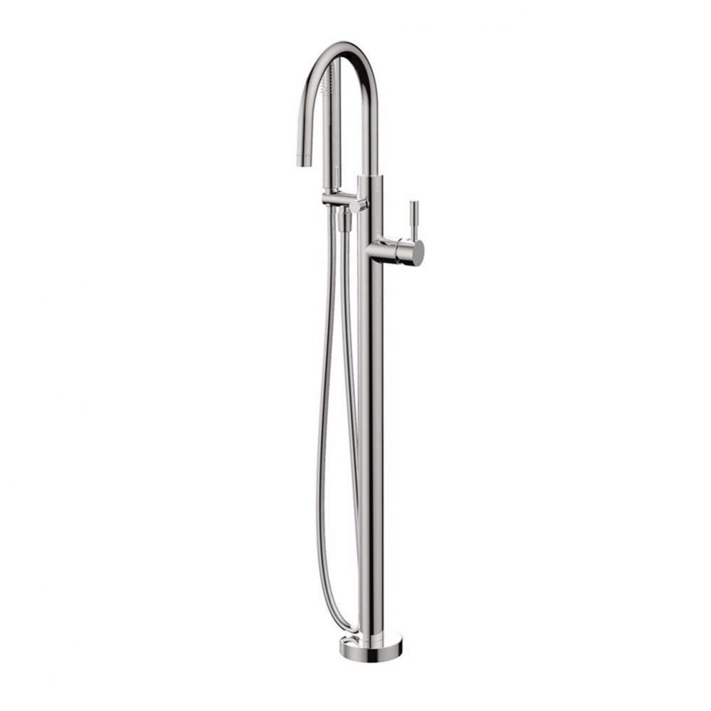 27N84 Geo Floormount Tub Filler With Handshower