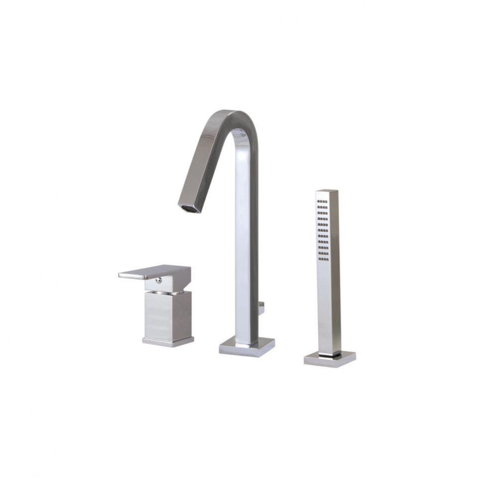 X7713 Xsquare 3 Pce  Tub Filler Faucet - Pressure Balance