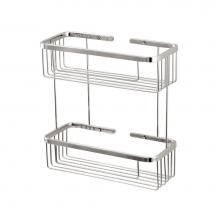 Aquabrass ABAB02068PC - 2068 Two Tier Rectangular Basket