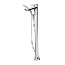 Aquabrass ABFB56085PC - 56085 Must Floormount Tub Filler With Handshower