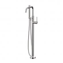 Aquabrass ABFB68N84PC - 68N84 Blade Floormount Tub Filler With Handshower