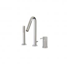 Aquabrass ABFBX7513PC - X7513 Xround 3 Pce  Tub Filler Faucet - Pressure Balance