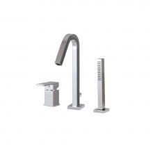 Aquabrass ABFBX7713PC - X7713 Xsquare 3 Pce  Tub Filler Faucet - Pressure Balance