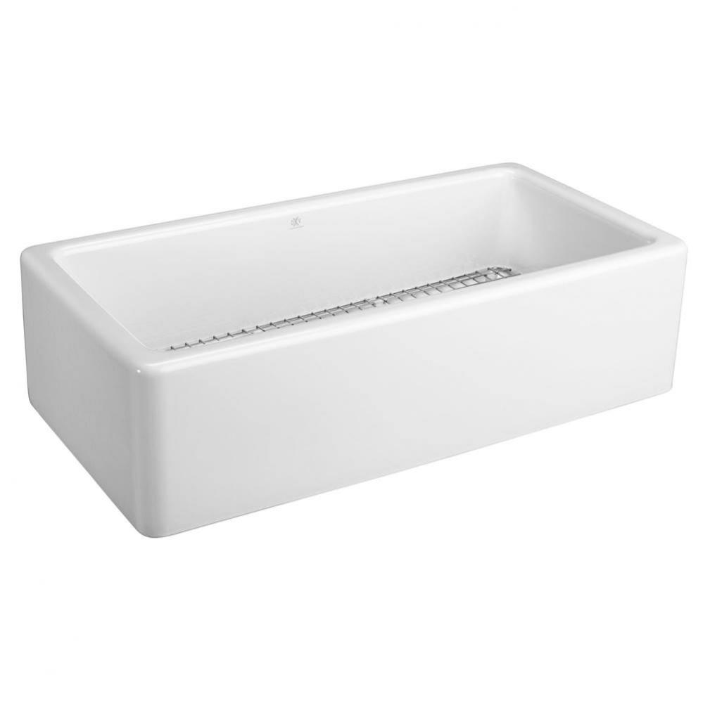 Hillside® 36 in. Apron Kitchen Sink with Offset Drain