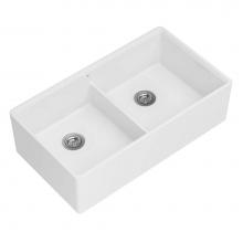 DXV D21180DB3620.415 - Etre 36 in. Double Apron Kitchen Sink