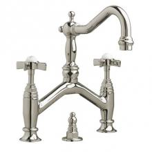 DXV D3510725C.144 - Landfair Cross Bridge Faucet - Bn