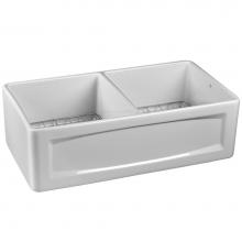 DXV D20103000.415 - Hillside® 33 in. Apron Kitchen Sink with Center Drain