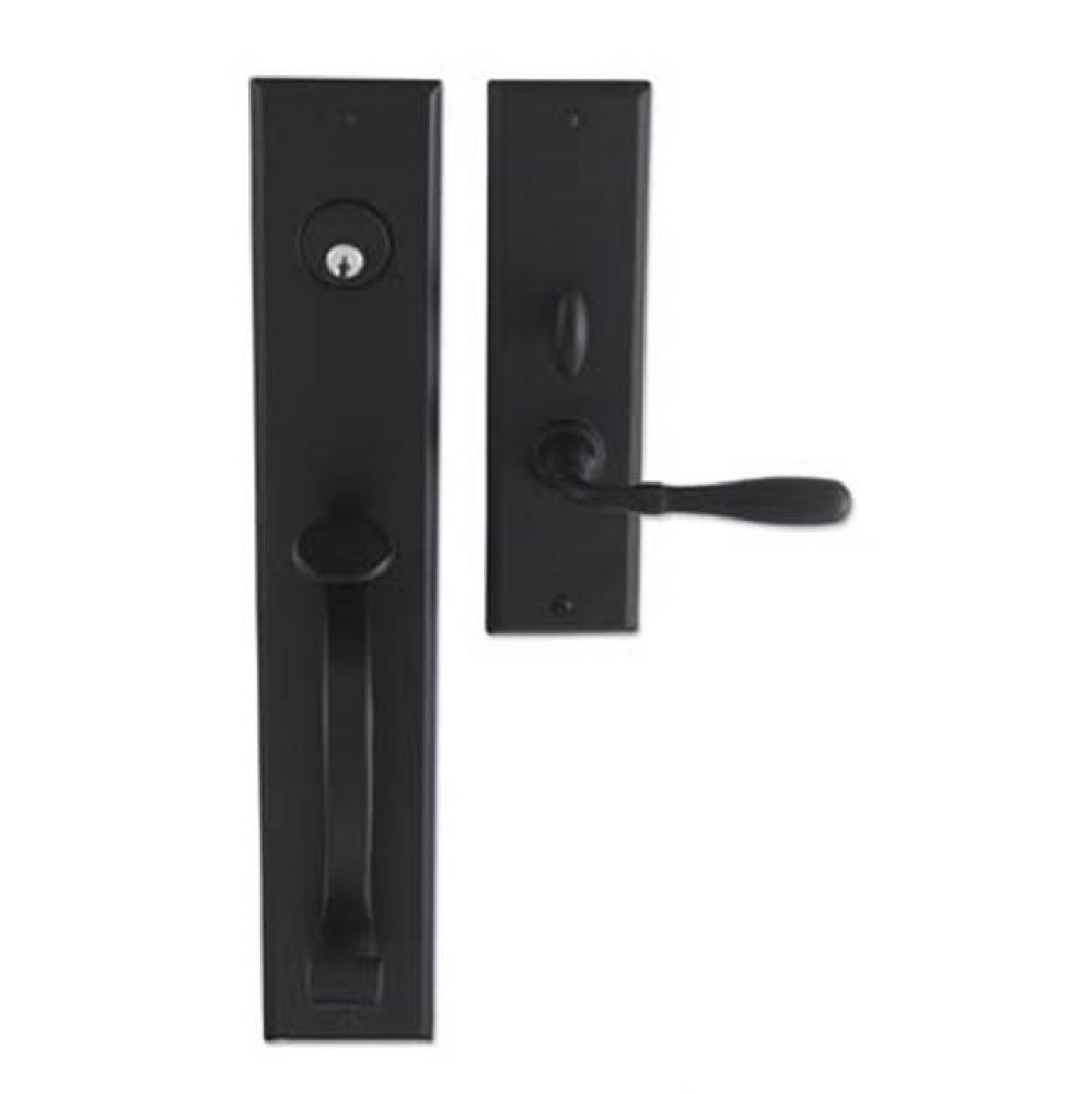 Entrance Handle Set - Complete single cylinder set for 1 3/4''