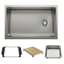 Blanco Canada 403872 - Inteos 30'' Single Bowl Reversible Undermount Stainless Steel Workstation Kitchen Sink