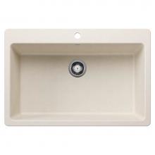 Blanco Canada 403633 - Liven SILGRANIT 33'' Super Single Dual Mount Kitchen Sink - Soft White