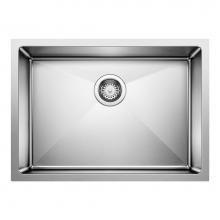Blanco Canada 401517 - Quatrus R15 25'' Single Bowl Undermount Stainless Steel Kitchen Sink