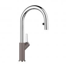 Blanco Canada 526933 - Urbena Pull Down 1.5 Gpm Chrome/Volcano Gray