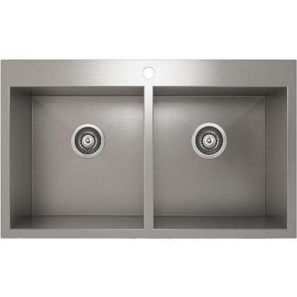 ProInox H0 sink topmount, double L15X16X9 R15X16X9