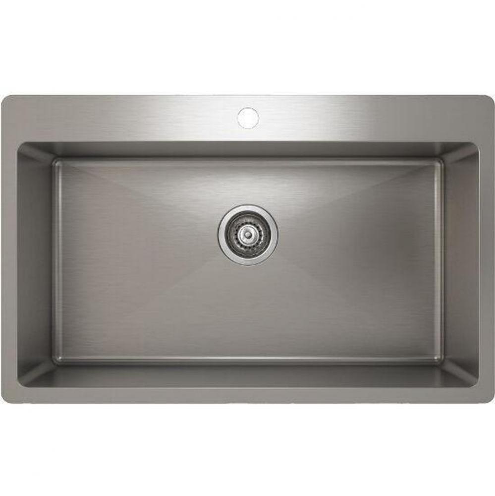 ProInox H75 sink topmount, single 30X16X9