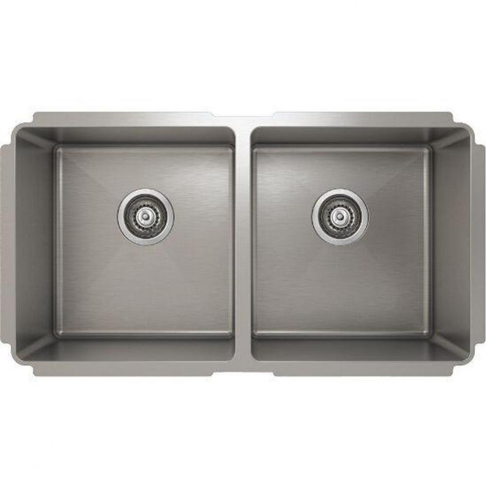 ProInox H75 sink undermount, double L15X16X8 R15X16X8