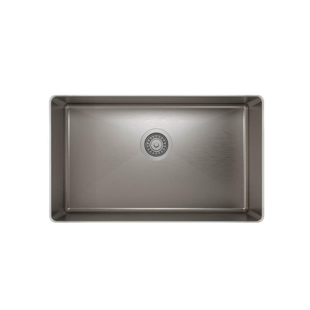 ProInox H75 sink undermount, single 27X16X8