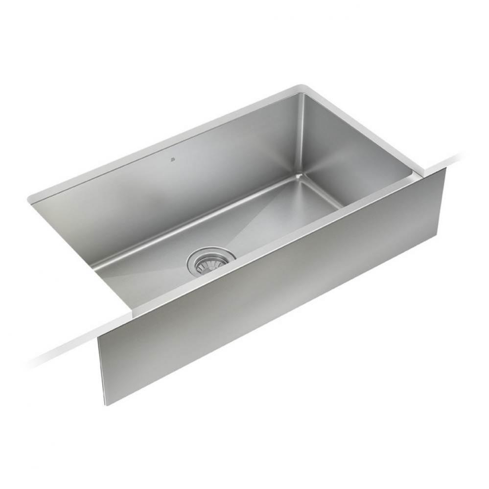 ProInox H75 apron sink undermount, single 30X16X8