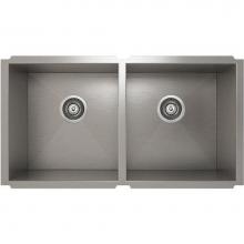 Pro Chef IH0-UE-33188 - ProInox H0 sink undermount, double L15X16X8 R15X16X8