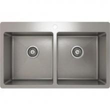 Pro Chef IH75-TE-33209 - ProInox H75 sink topmount, double L15X16X9 R15X16X9