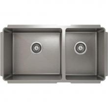 Pro Chef IH75-UR-331810 - ProInox H75 sink undermount, double L18X16X10 R12X16X8