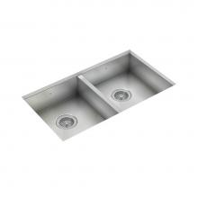 Pro Chef IH0-UE-31186 - ProInox H0 ADA sink undermount, double L14X16X5,5 R14X16X5,5