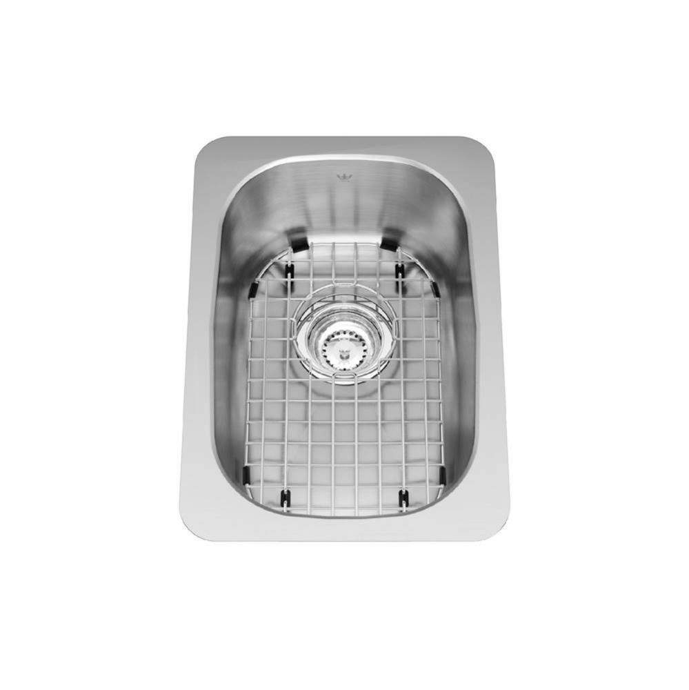 Kindred Collection 12.75-in LR x 18.13-in FB Undermount Single Bowl Stainless Steel Hospitality Si