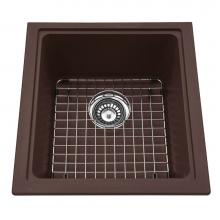 Kindred Canada KGS3U/8ES - Granite Series 16.75-in LR x 18.13-in FB Undermount Single Bowl Granite Kitchen Sink in Mocha