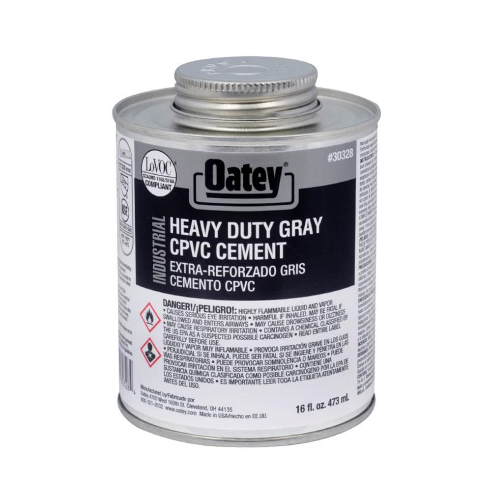 16 Oz Cpvc-Pvc Gray Industrial Cement