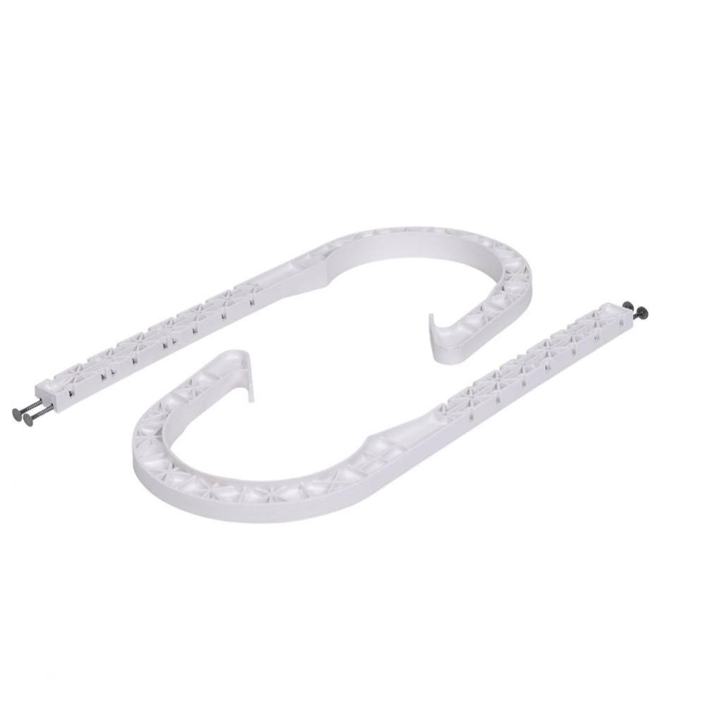 4 X 7 In. Dwv J-Hook White Bulk  25 Polybag