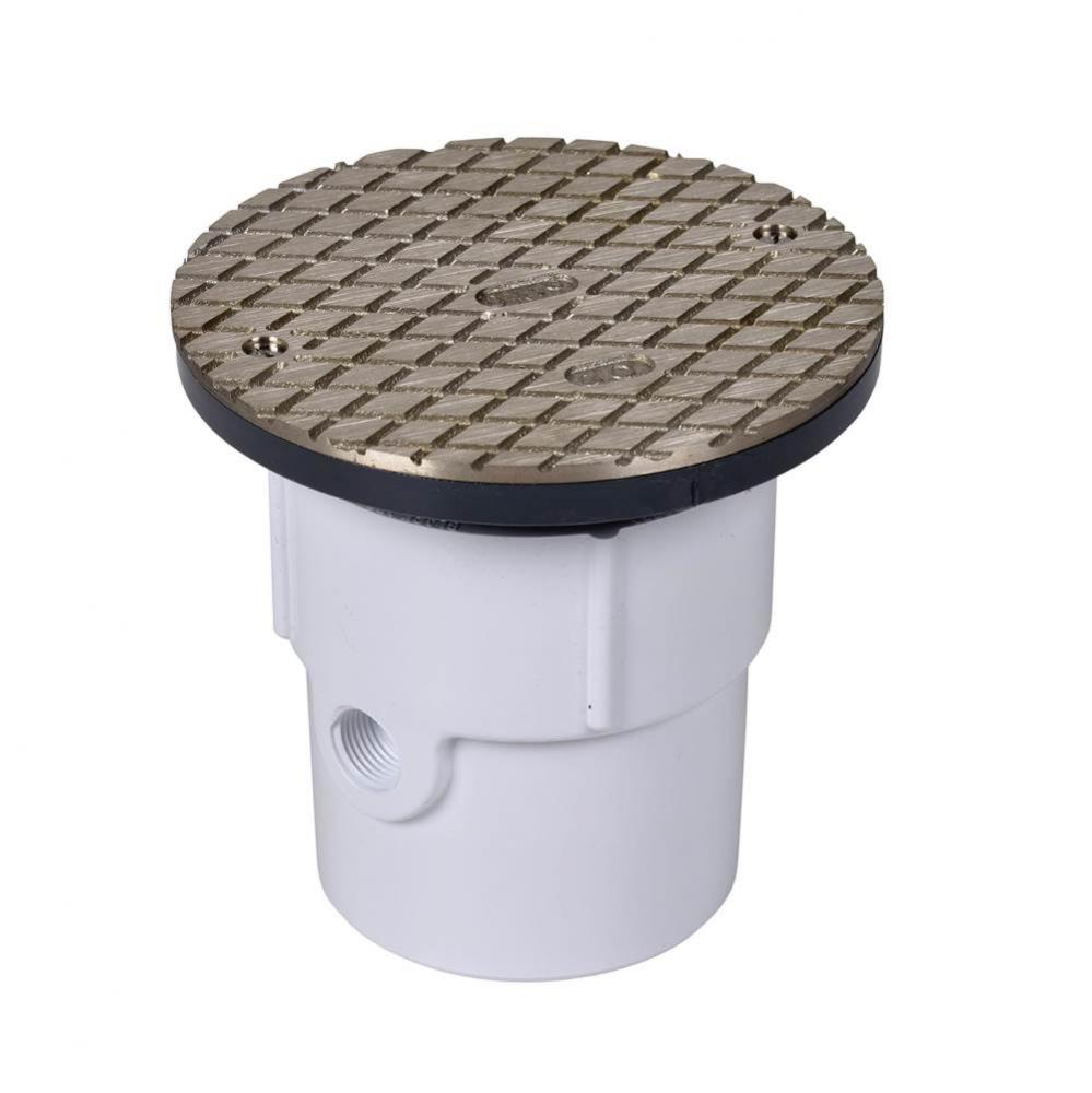 3 Or 4 In. Adjustable Pvc Cleanout W/Nickel Cover