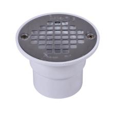 Oatey 42381 - 2 Part Slab Drain Brass Grate Round Ring Abs