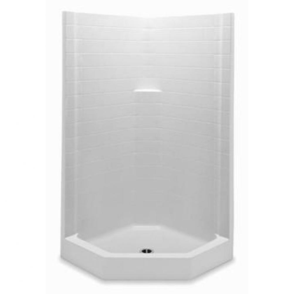 Gelcoat Textured Tile Neo-Angle Shwr