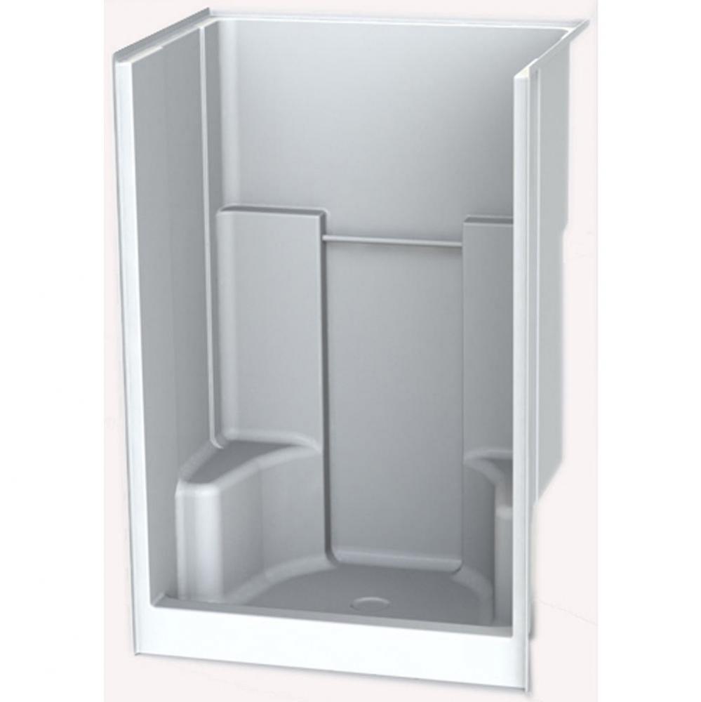 Gelcoat Textured Tile Shwr; 2 Seats; Above Floor Rough