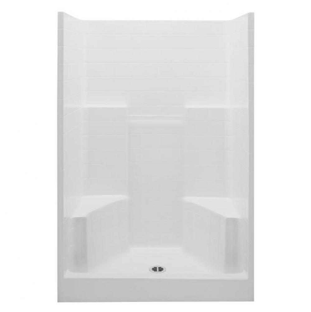 Gelcoat Textured Tile Shwr; 2 Seats