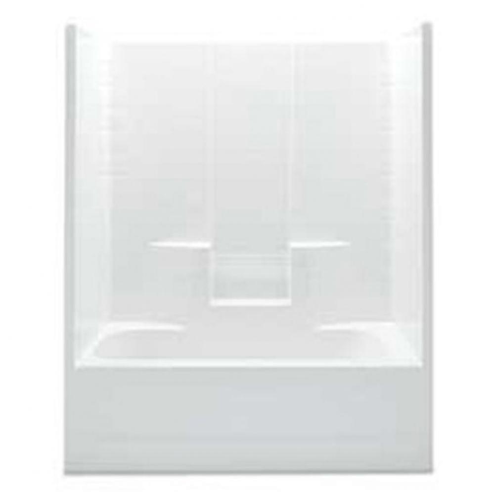 Gelcoat Textured Tile Tub-Shwr; Above Floor Rough