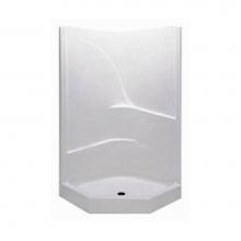 Aquatic AC003493-000-WH - 1382NT2P Corner Shower