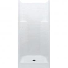 Aquatic 1363CTM-WH - Gelcoat Textured Tile Shwr; Above Floor Rough