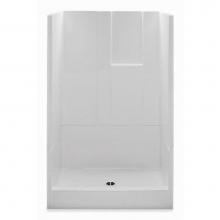 Aquatic 1483NTRI-WH - 3-Pc Gelcoat Shwr