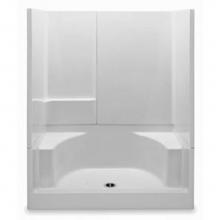 Aquatic 16033P-WH - 3-Pc Gelcoat Shwr With 2 Seats