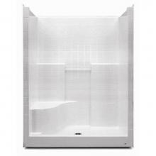 Aquatic 1603DTSR-WH - Gelcoat Diagonal Tile Shwr