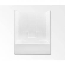 Aquatic AC003382-L-TO-WH - 2603CTWM AFR One-Piece Tub Shower