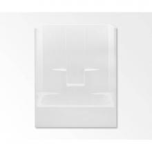 Aquatic AC003389-L-TO-WH - 2603SGM AFR One-Piece Tub Shower