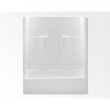Aquatic AC003362-R-TO-WH - 26032P Two-Piece Tub Shower