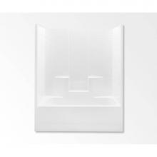 Aquatic AC003383-L-TO-WH - 2603CTW One-Piece Tub Shower