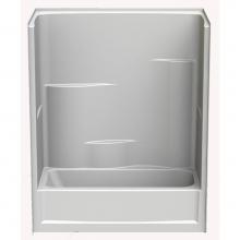 Aquatic 260330SML-WH - Gelcoat Tub-Shwr; Above Floor Rough